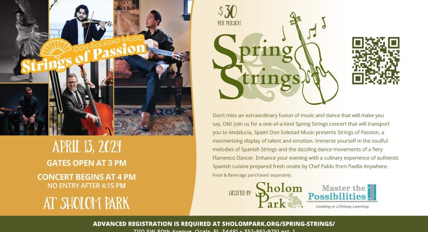 Sholom Park Spring Strings Concert Promo Image