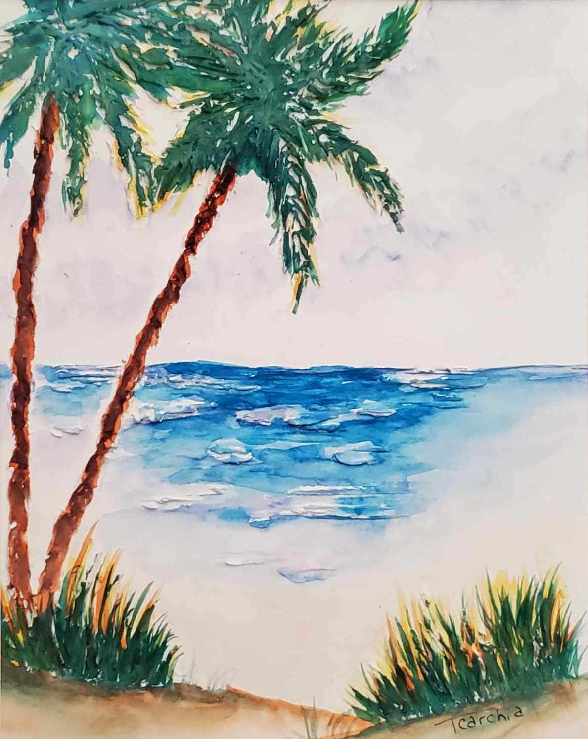 Tropical surf with texture