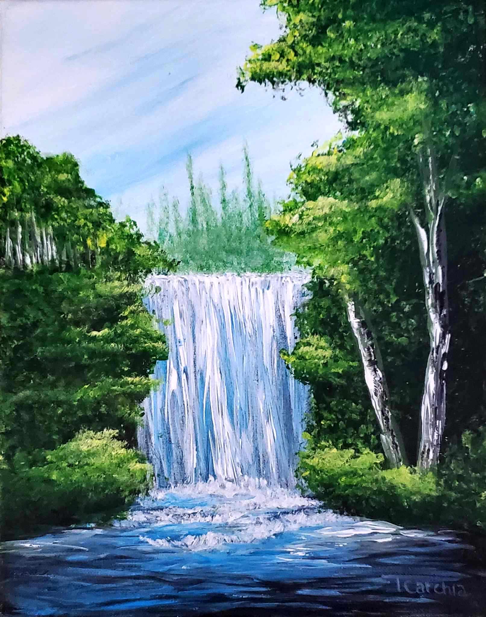 Scenic waterfall