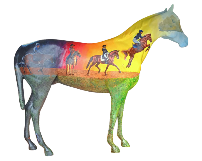 Tribute horse portrait, image 1 of 2