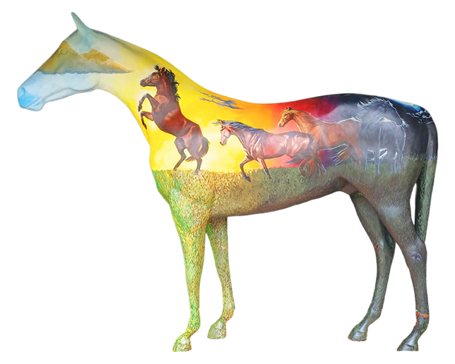 Tribute horse portrait, image 2 of 2