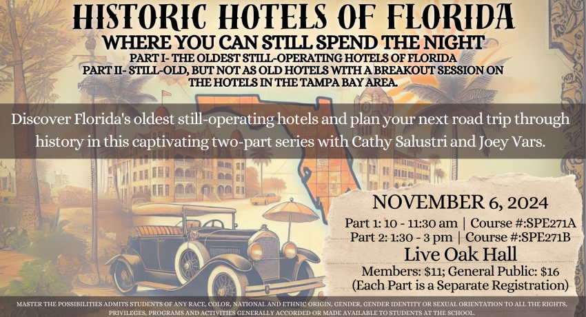 Historic Hotels of Florida Where You Can Still Spend the Night Promo Image