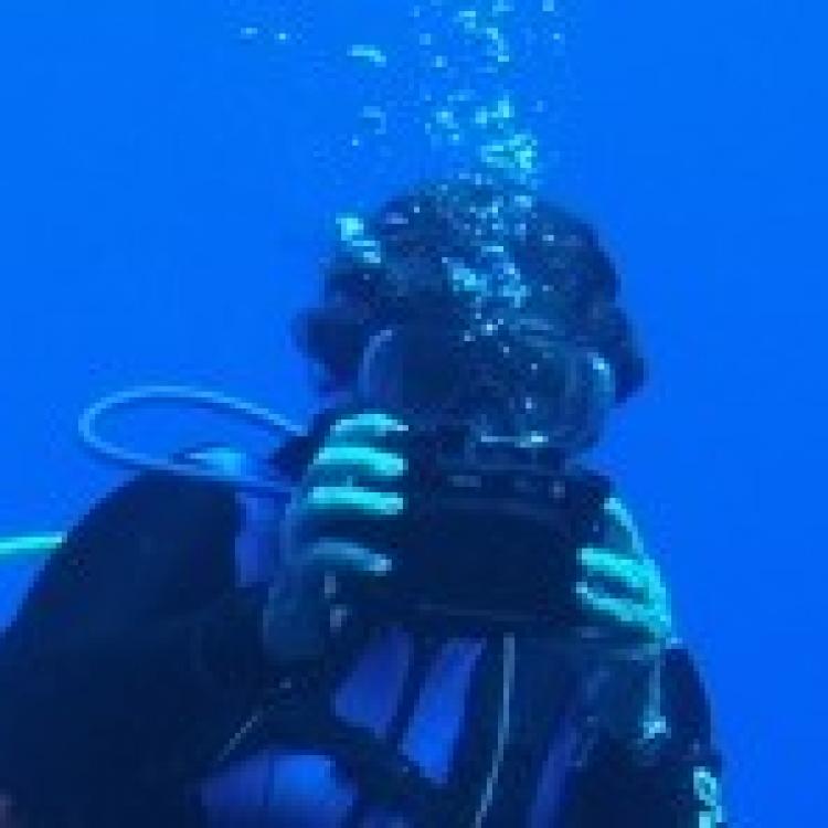 Underwater photo of Heath Davenport