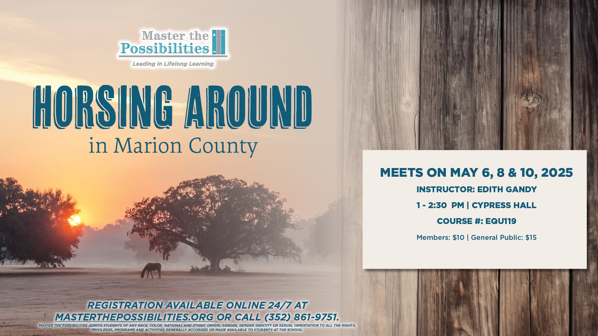 Horsing Around in Marion County Promo Image