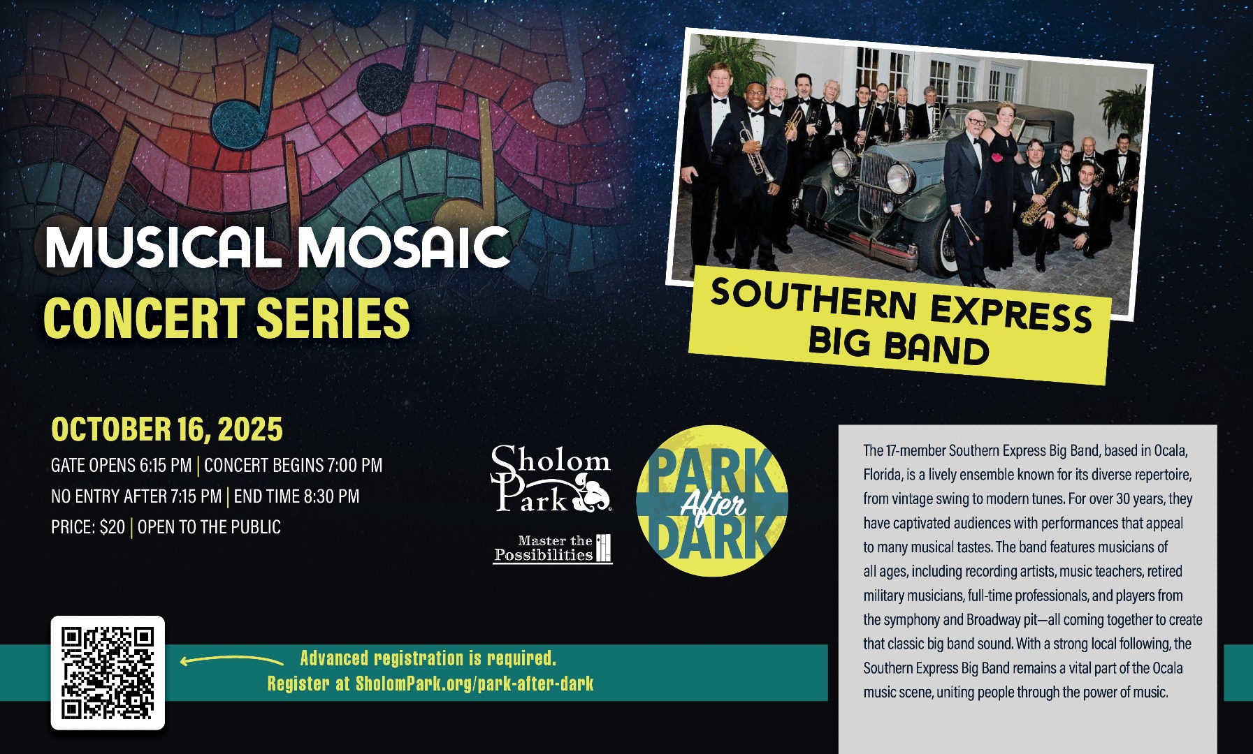 Park After Dark Concert Promo Image