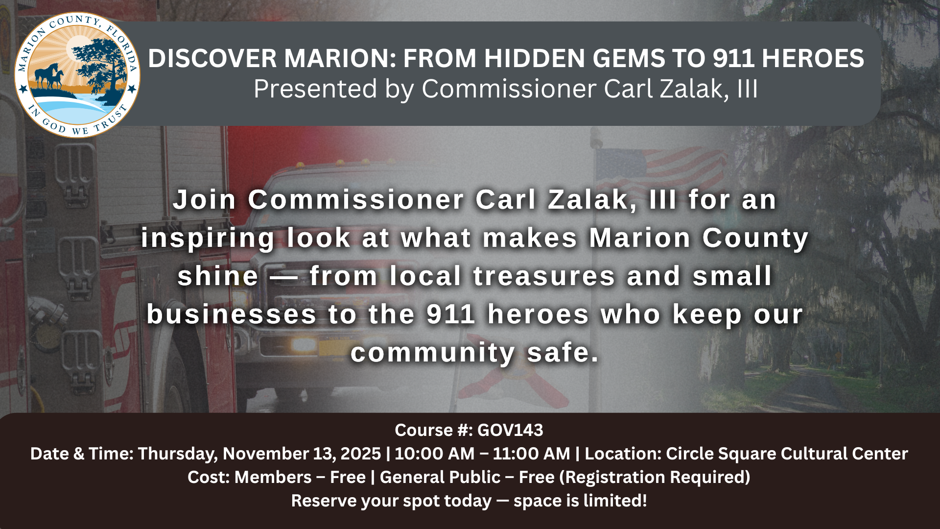 Discover Marion: From Hidden Gems to 911 Heroes Promo Image