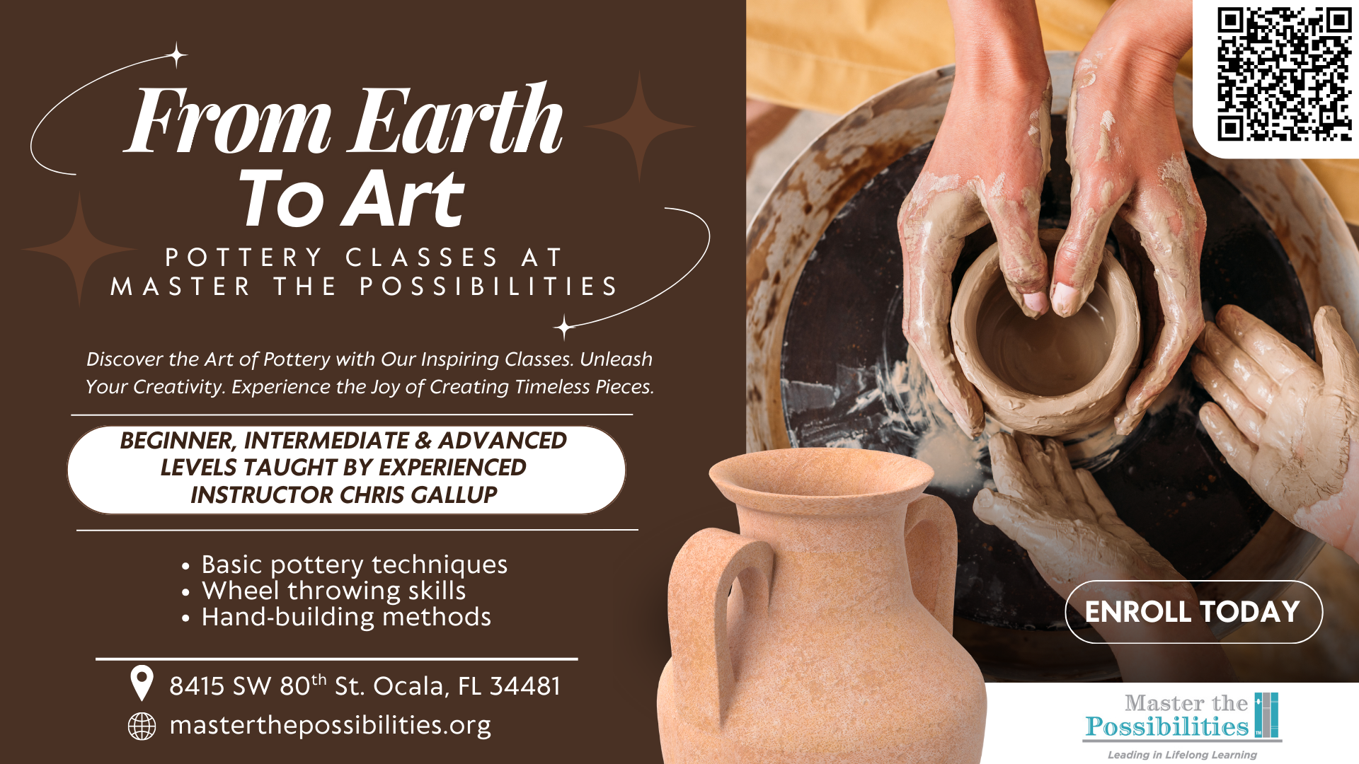 Pottery Classes Promo Image