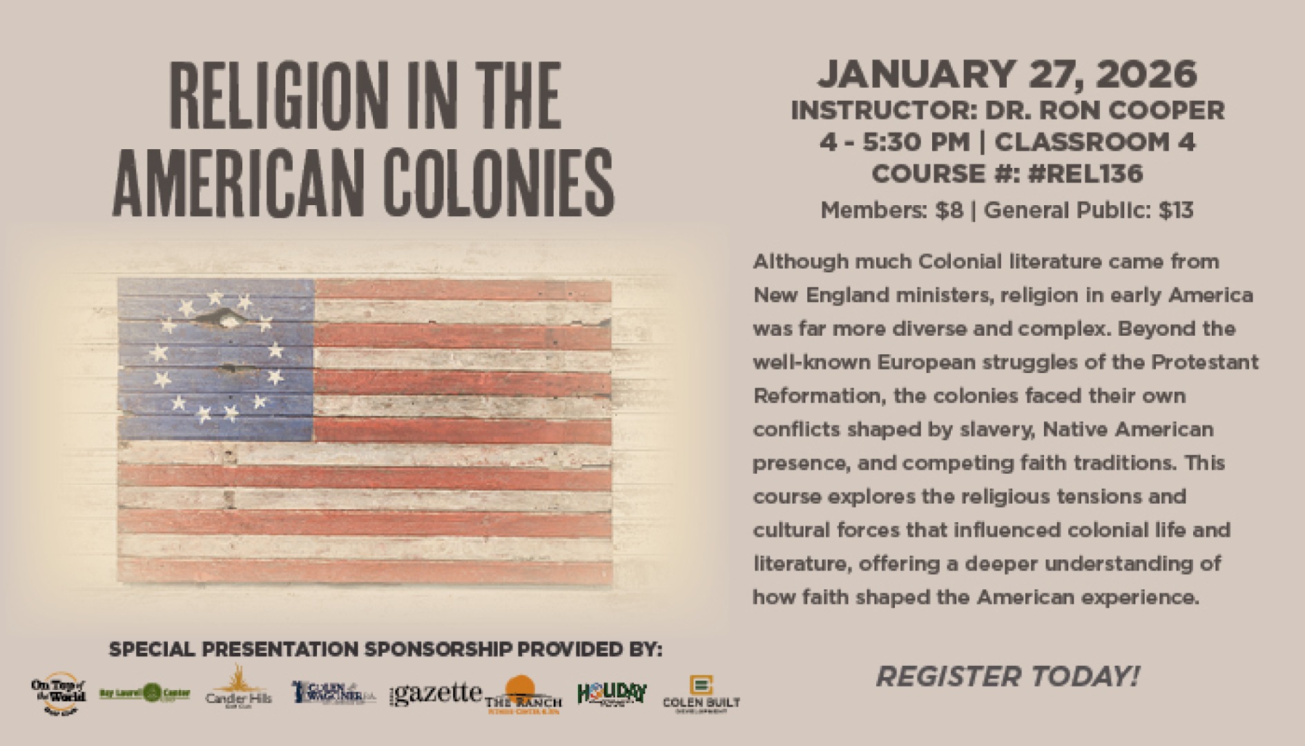 Religion in the American Colonies Promo Image