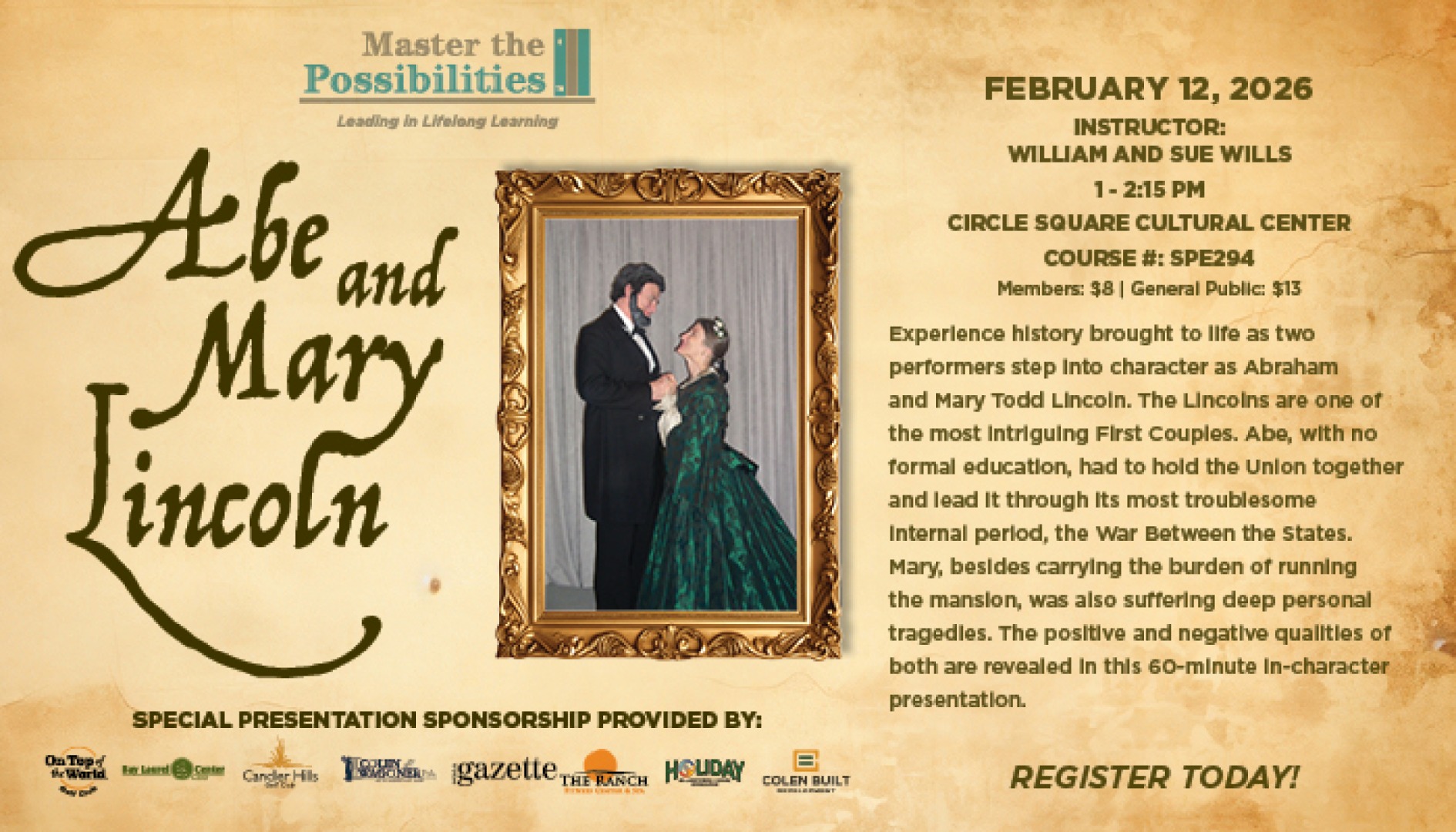 Abe and Mary Lincoln Promo Image