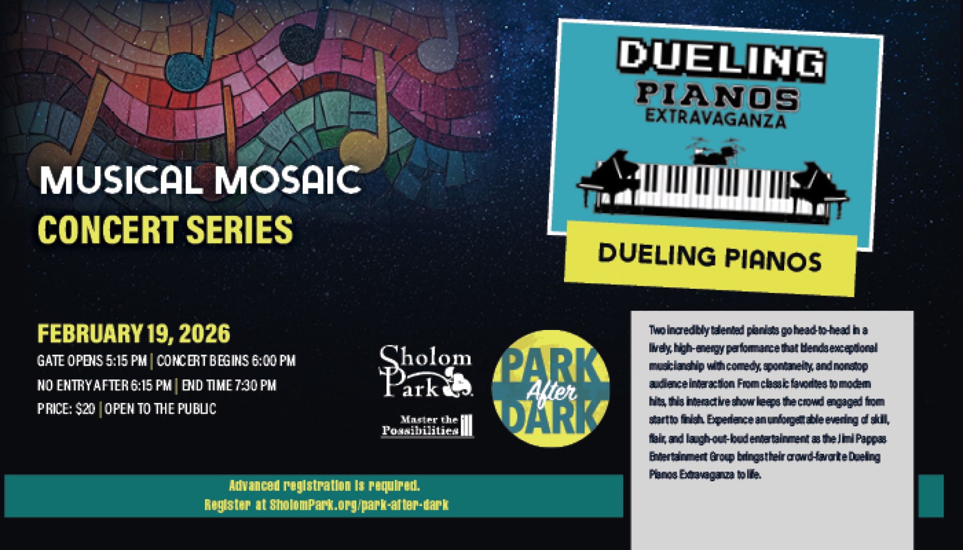 Park After Dark Concert Promo Image