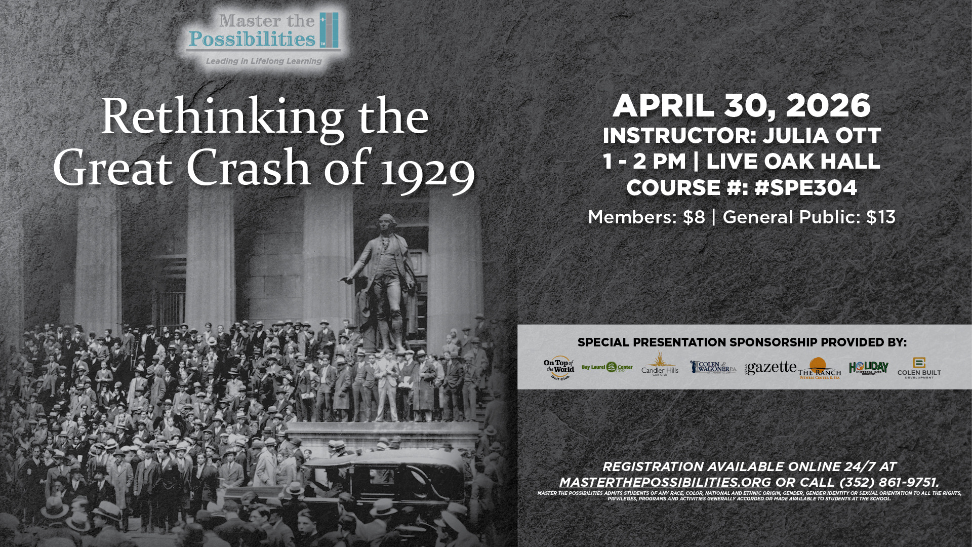 Rethinking the Great Crash of 1929 Promo Image