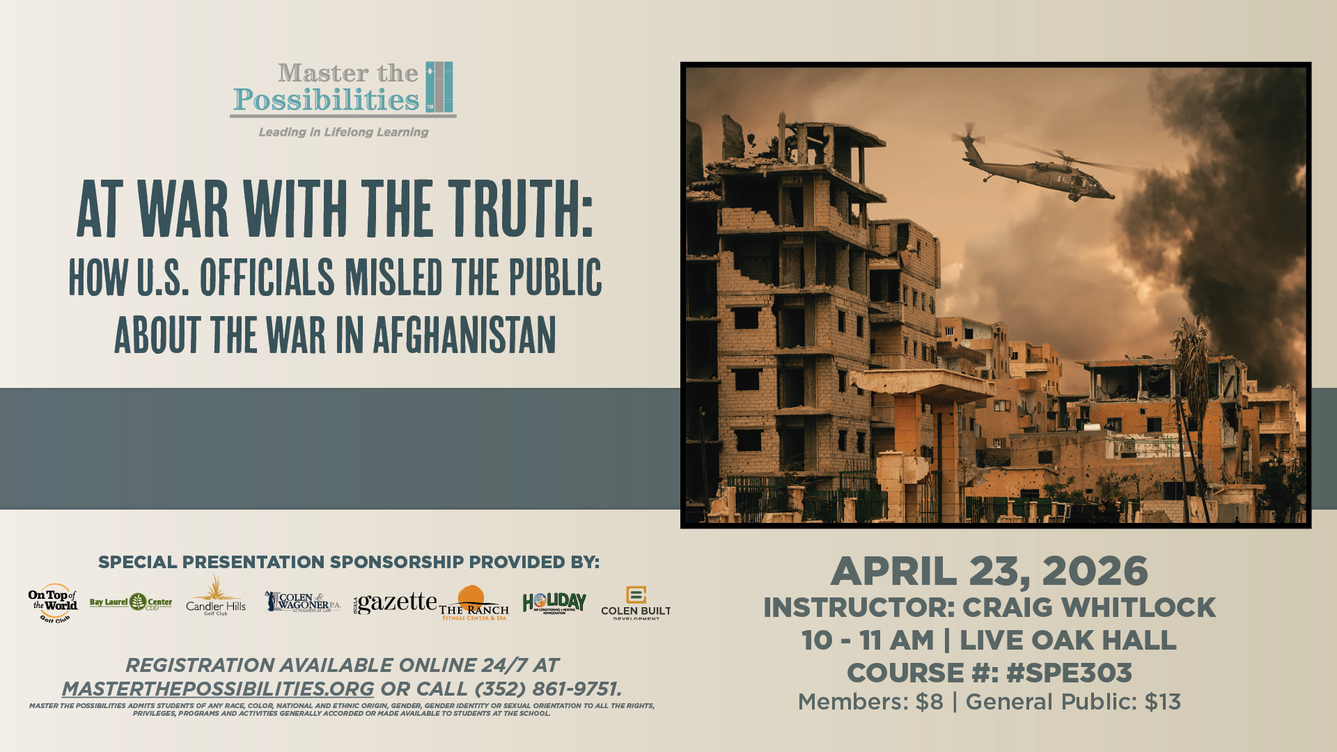 At War With the Truth: How U.S. Officials Misled the Public about the War in Afghanistan Promo Image