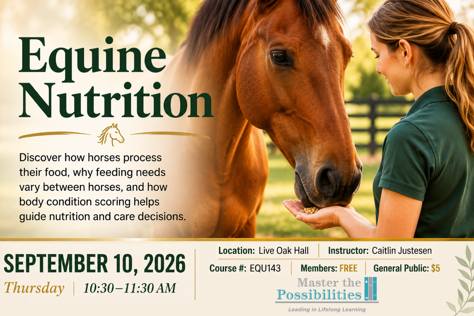 Equine Nurtrition Promo Image
