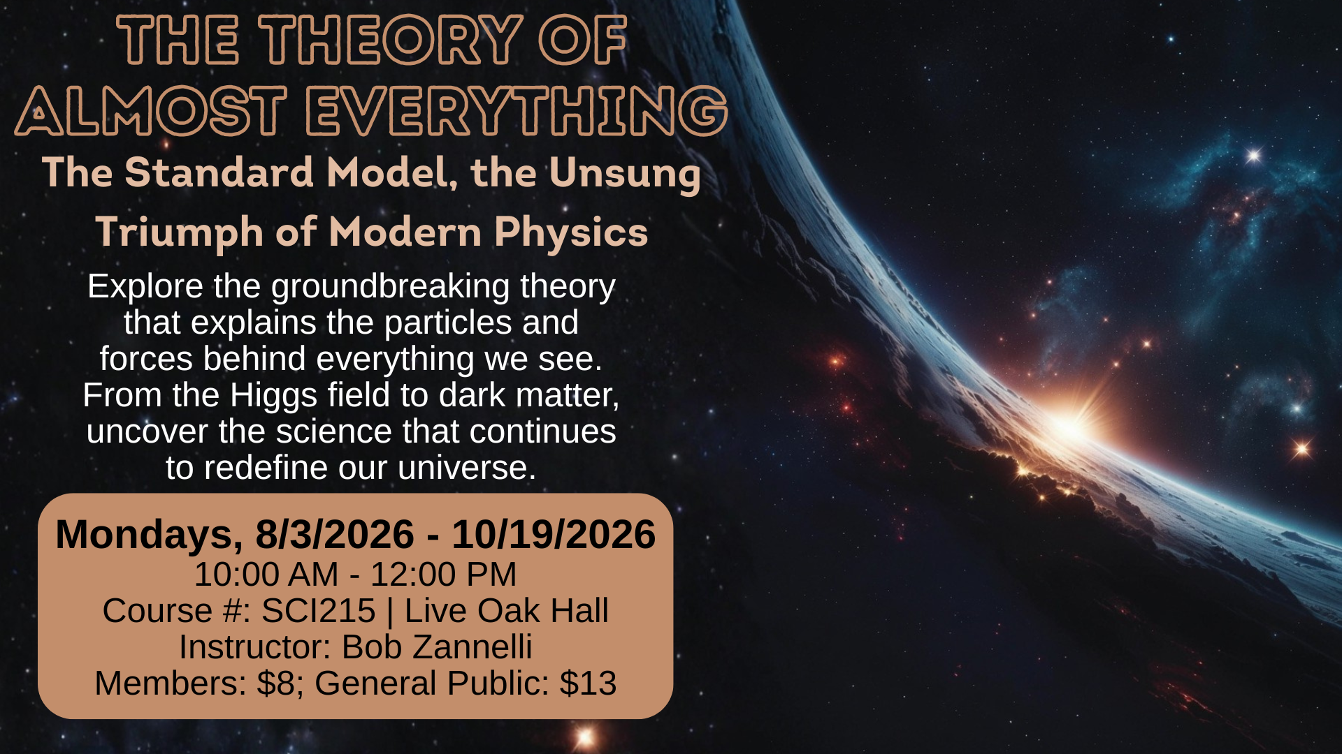 The Theory of Almost Everything,The Standard Model, the Unsung Triumph of Modern Physics Promo Image