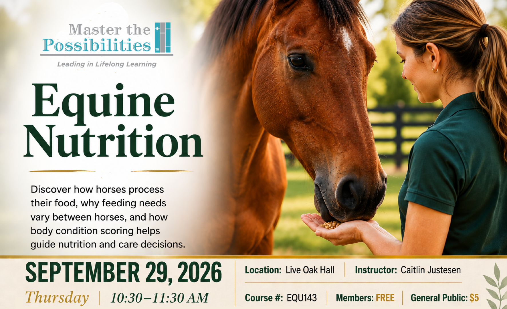 Equine Nurtrition Promo Image